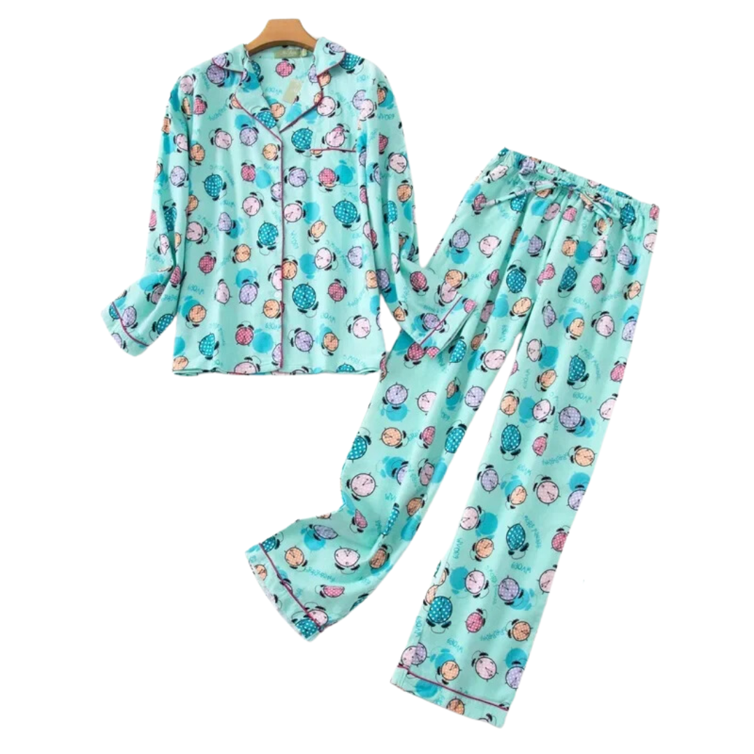 Pyjamas checked vibrant set for women | Ravenna -9