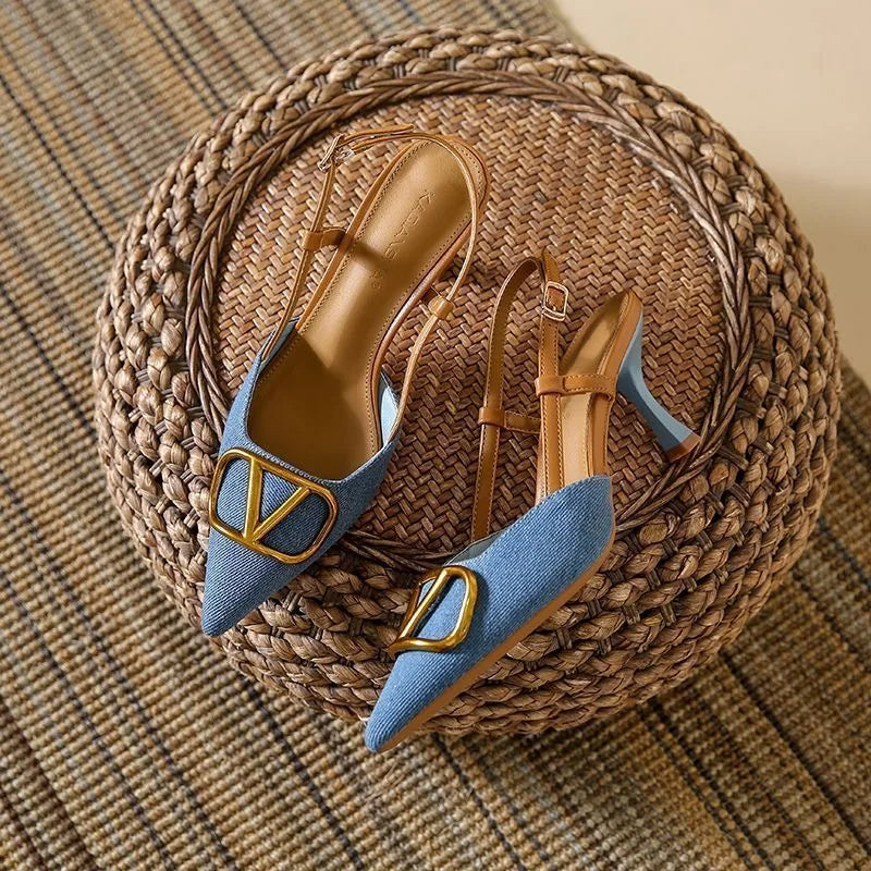 Celeste slingback stiletto heel heels for women | Valentina -9
