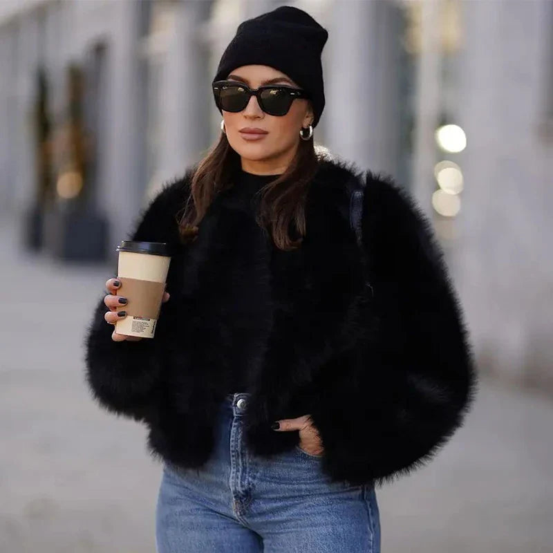 Court faux fur coat for women | Odette -1