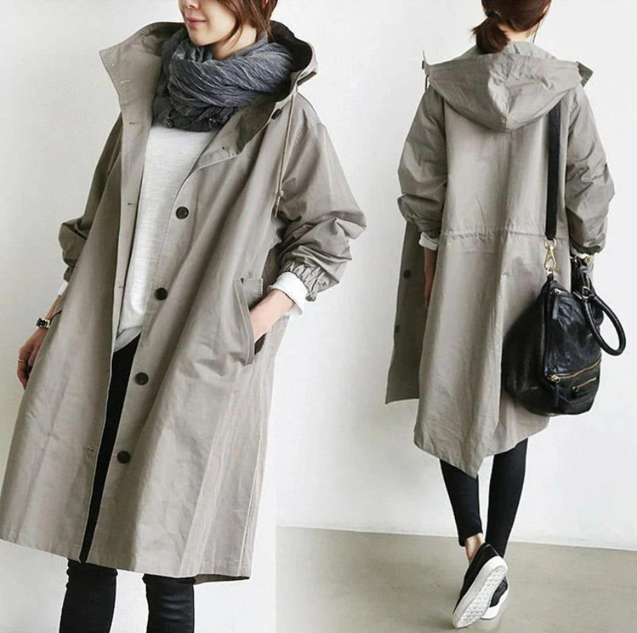 Trench elegant spring coat for women | Evelyn -4