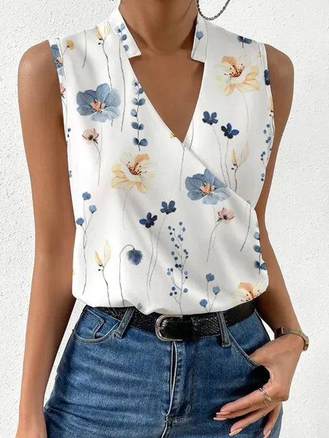 Sleeveless elegant top for women | Fleur -8