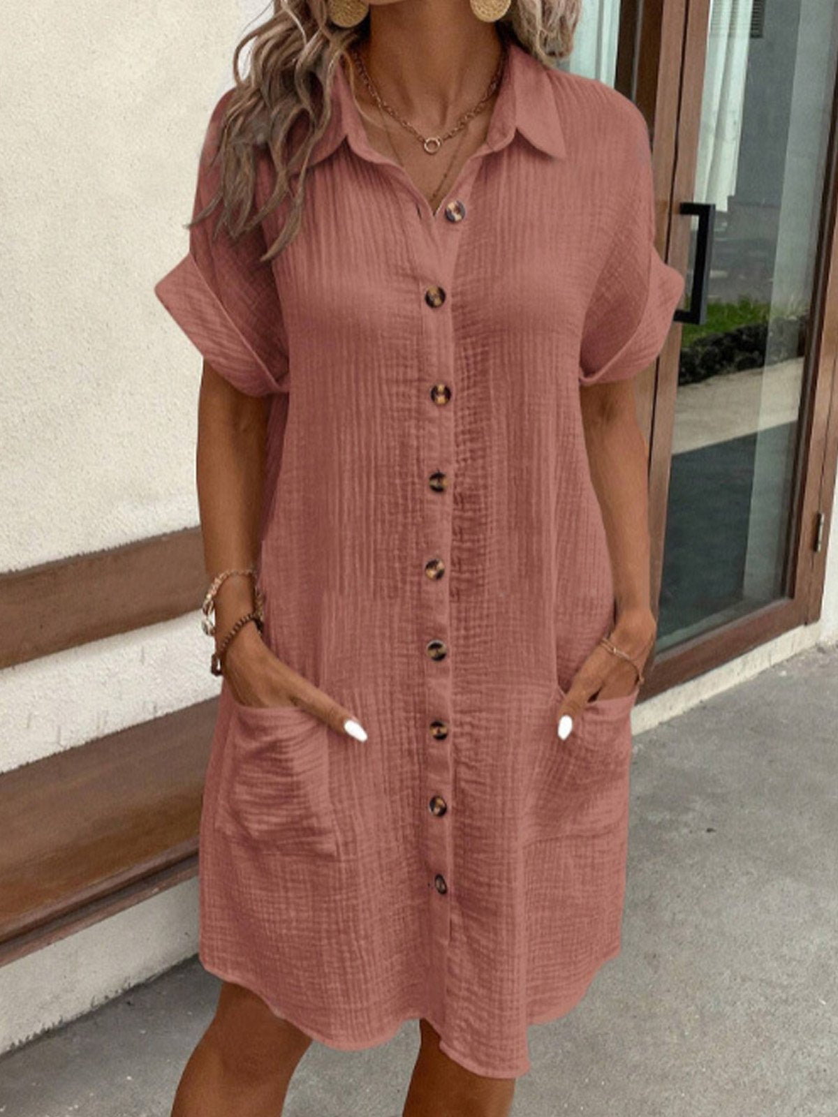 Comfortable polo dress for women | Louane -6