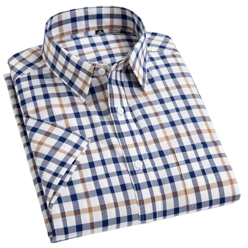 Button-up checked classic no sales shirt for men | Quentin -5