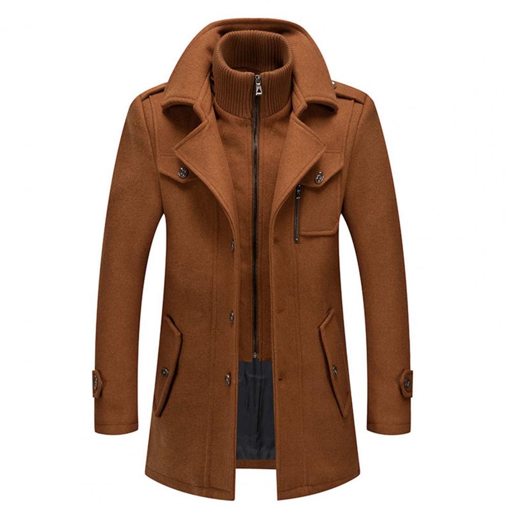 Elegant long jacket for men -8