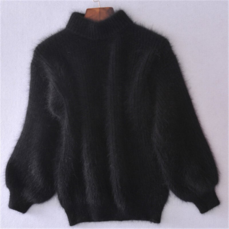 Fit knit wool sweater for women | Loose -9