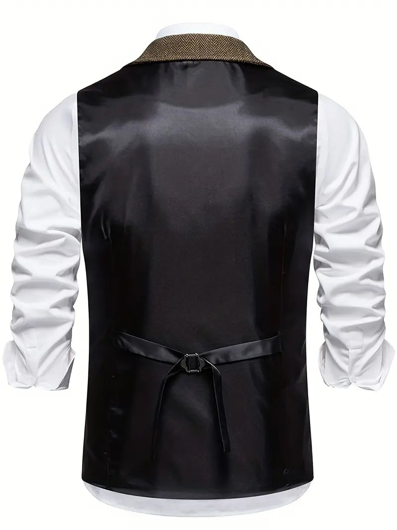 Elegant fitted cut vest for men | Valerio -8
