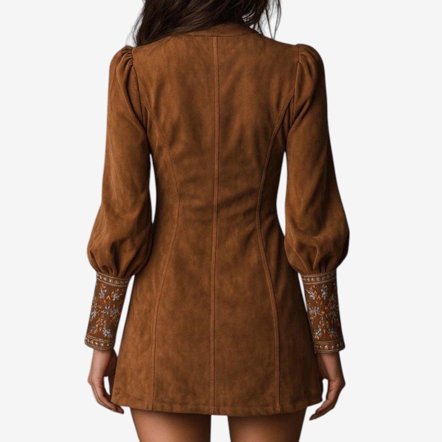 Embroidered elegant dress for women | Lirielle -3