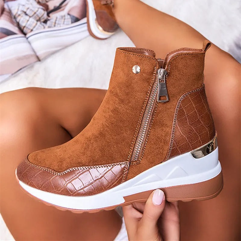 Modern wedge heel sneakers for women | Zoe -5