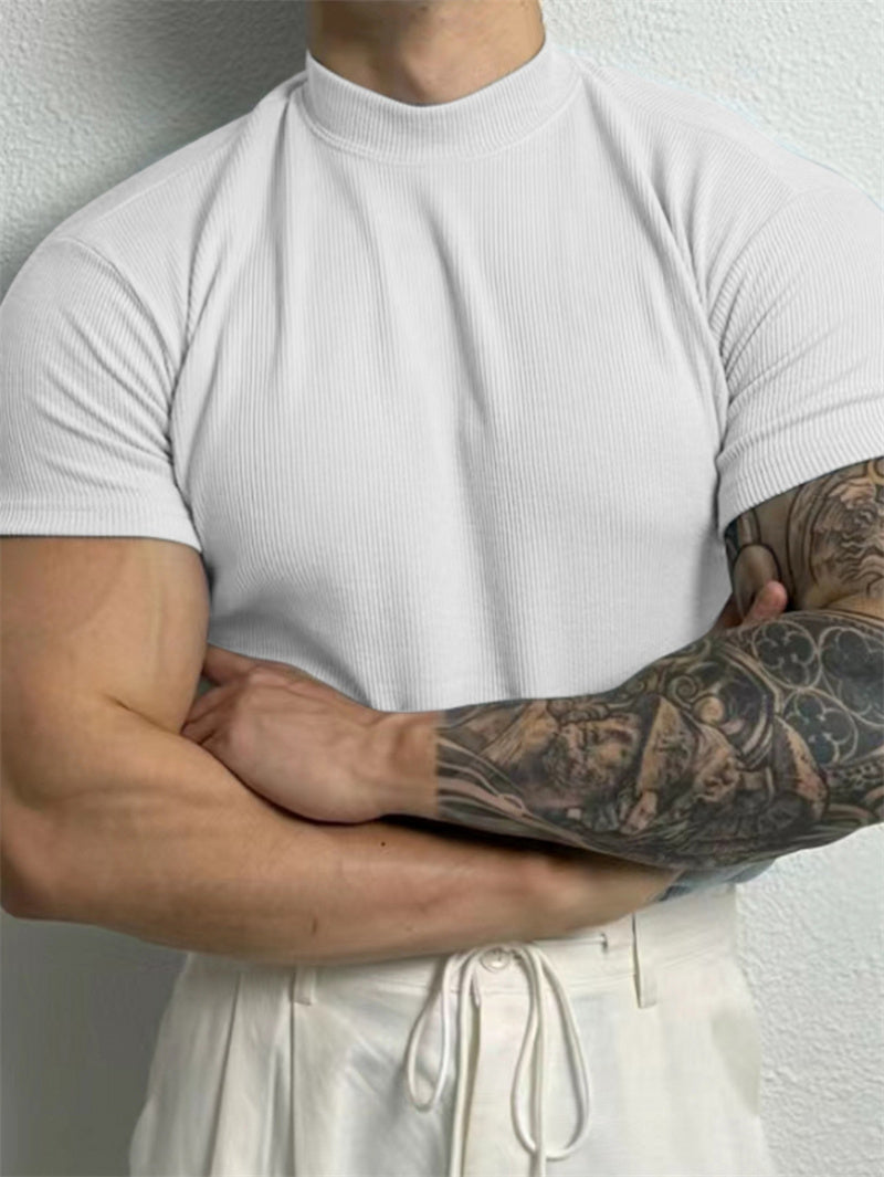 Casual turtleneck t-shirt for men | Garrick -6