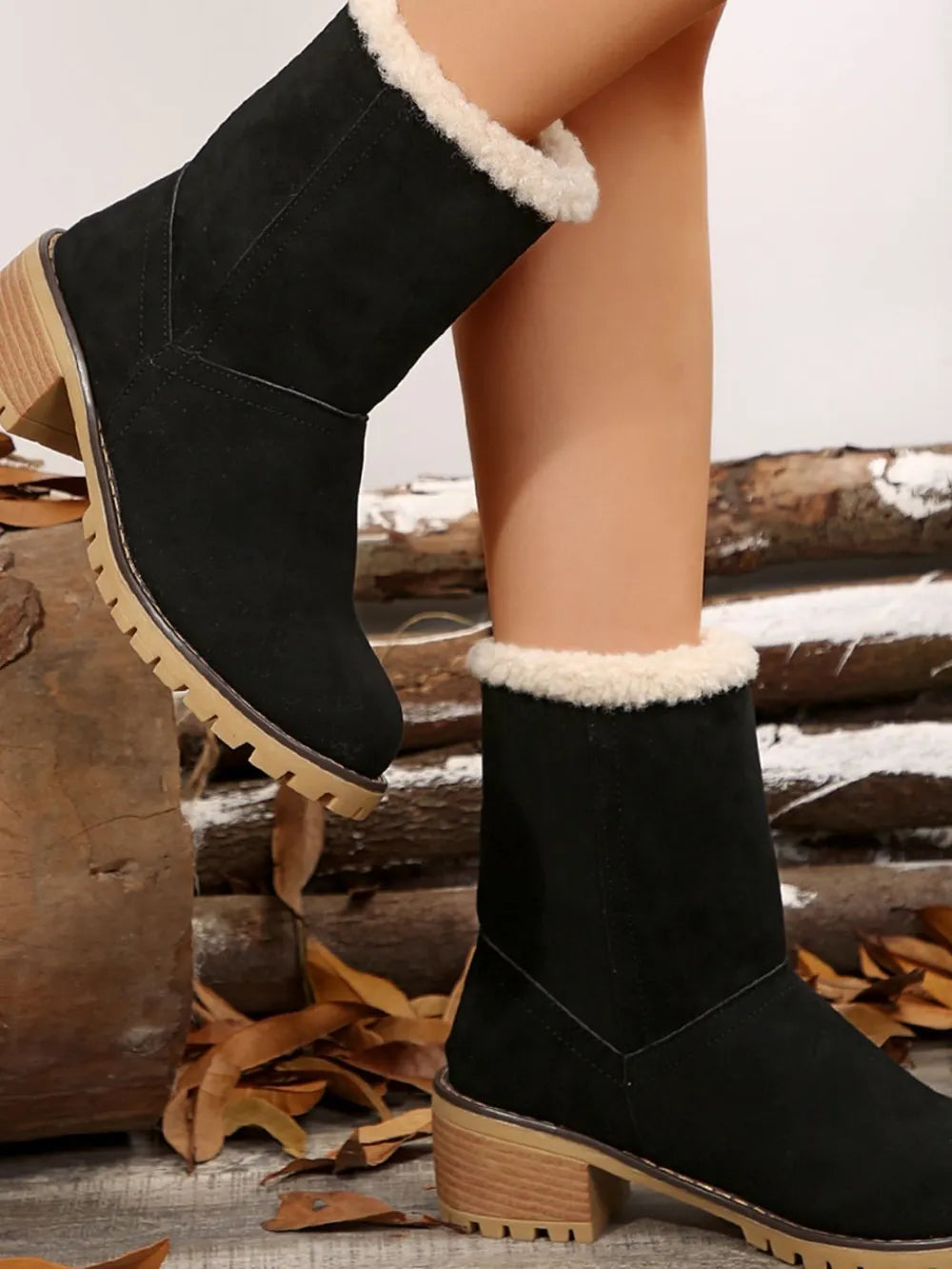 Winter heel mi-top boots for women | Emmanuella -14