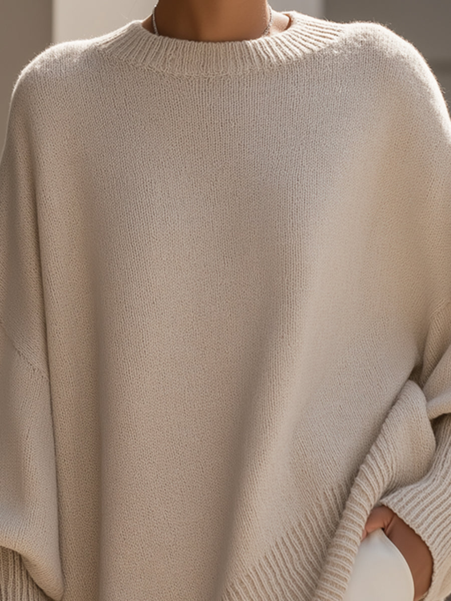 Elegant oversized flowing silhouette poncho for women | Madison -8