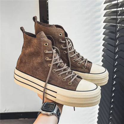 Platform high-top cushioned sole sneakers for men | Ardent -3