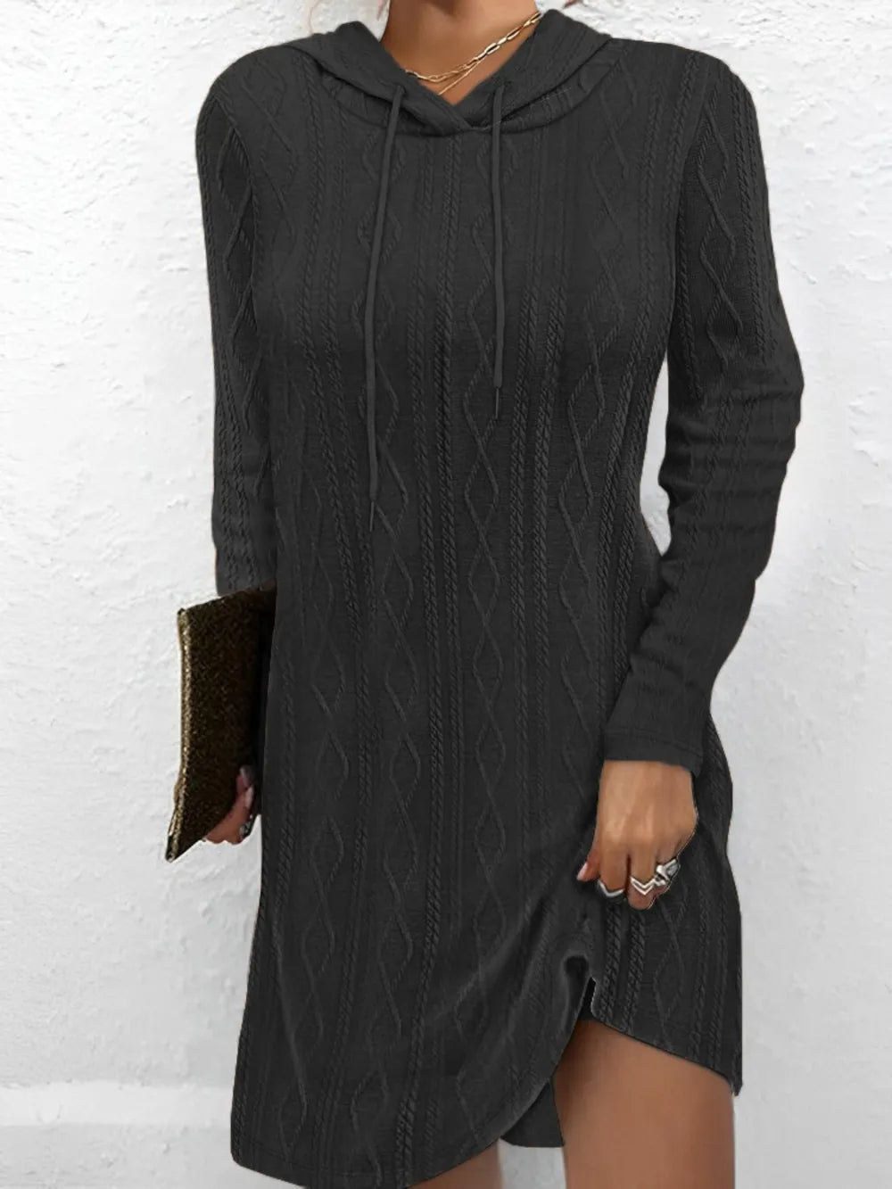 Dress ribbed – knit long-sleeve sweater for women | Bertille -6