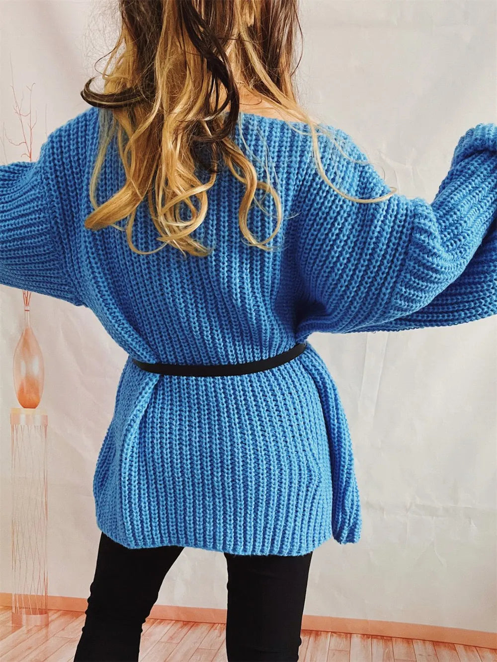 Knit sweatere oversized sweater for women -8