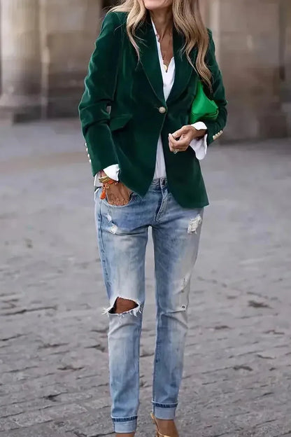 Chic elegant blazer for women -12
