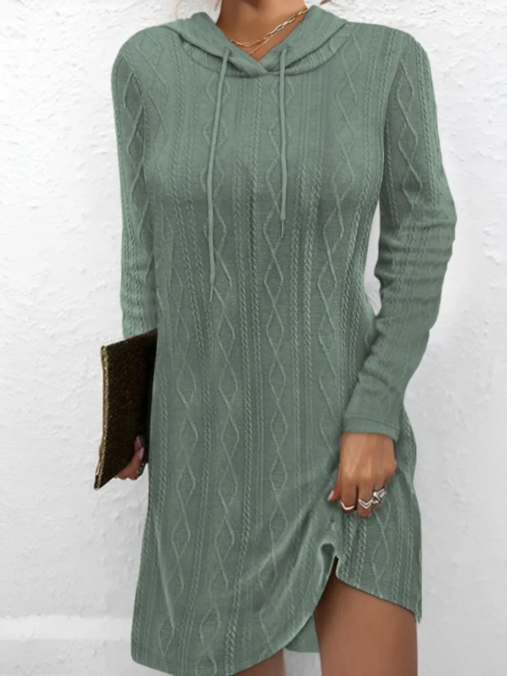 Dress ribbed – knit long-sleeve sweater for women | Bertille -10