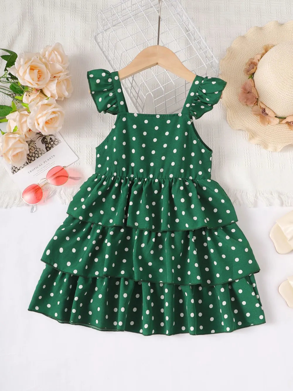 Christmas ruffles petite girl outfit dress for women -5