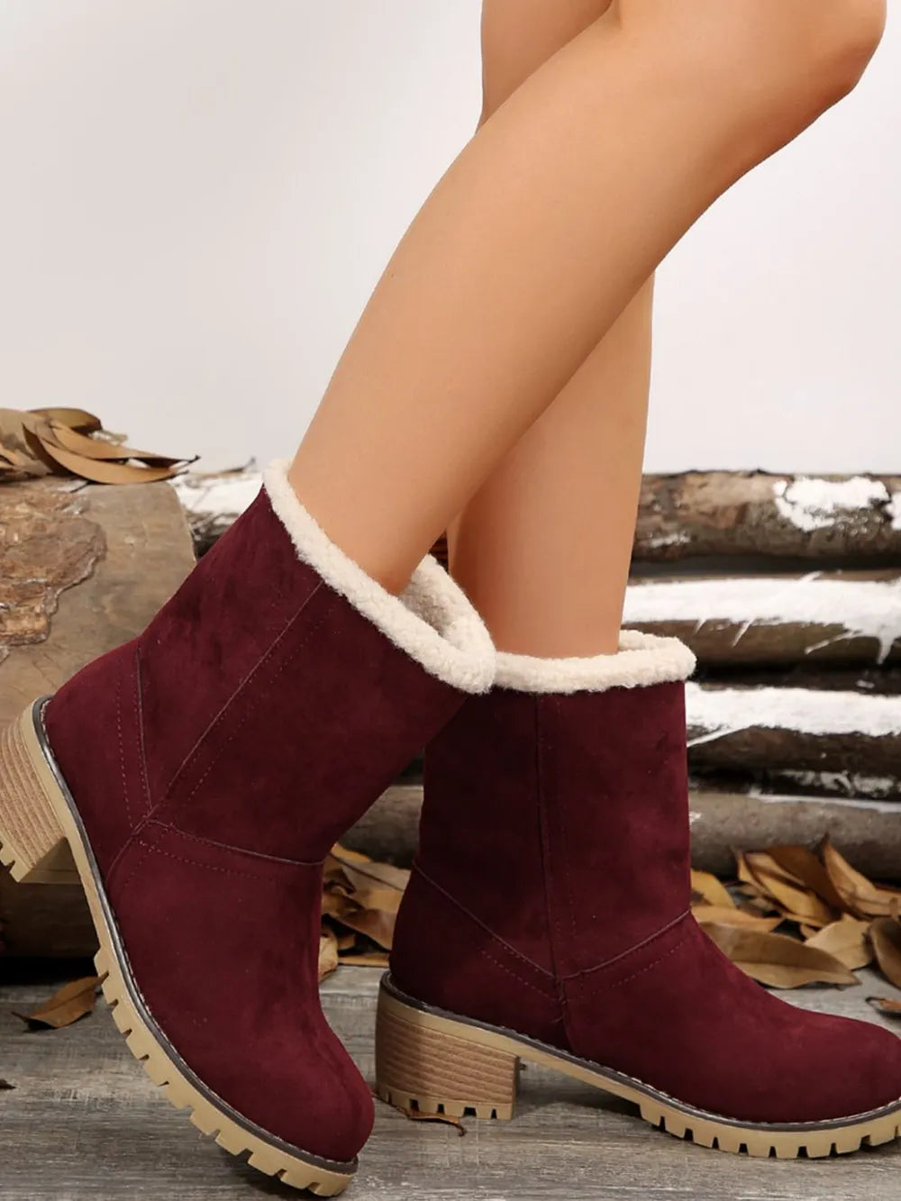 Winter heel mi-top boots for women | Emmanuella -22