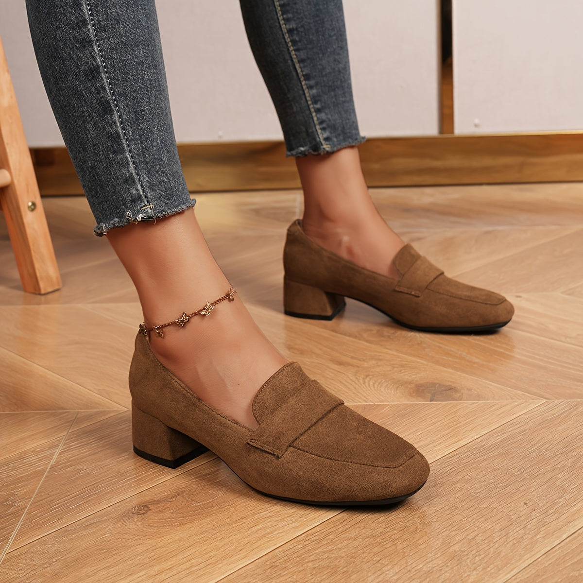 Elegant comfortable shoes for women | Heel Bas -8
