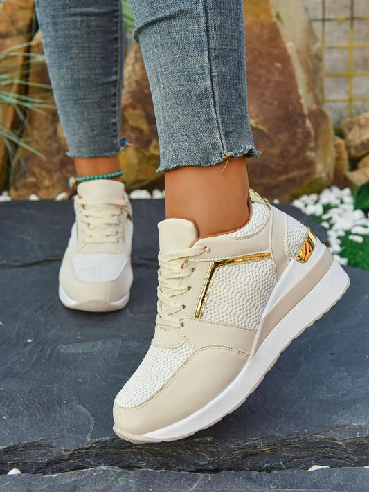 Walking shoes sport mesh breathable sneakers for women | Elune -1