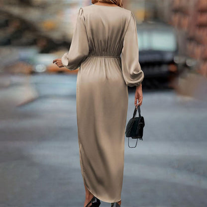 Midi elegant dress for women | Amber -3
