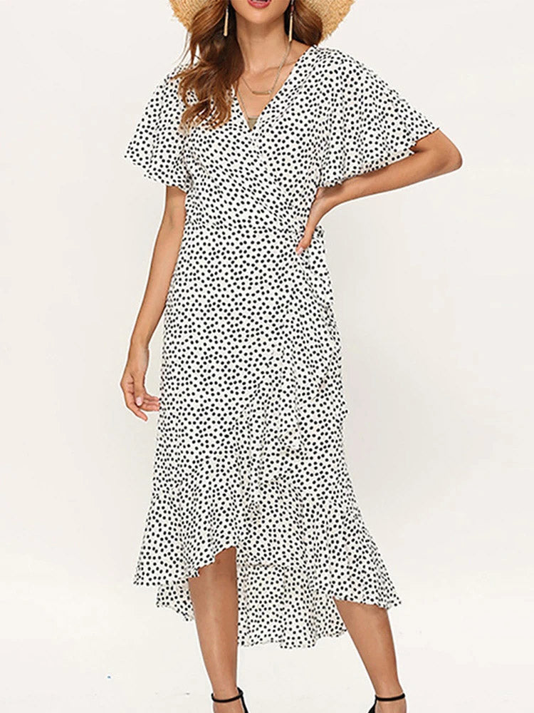 Maxi flowy dress for women | Aliana -2