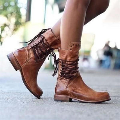 Ankle elegant studded boots for women | Urban style -4