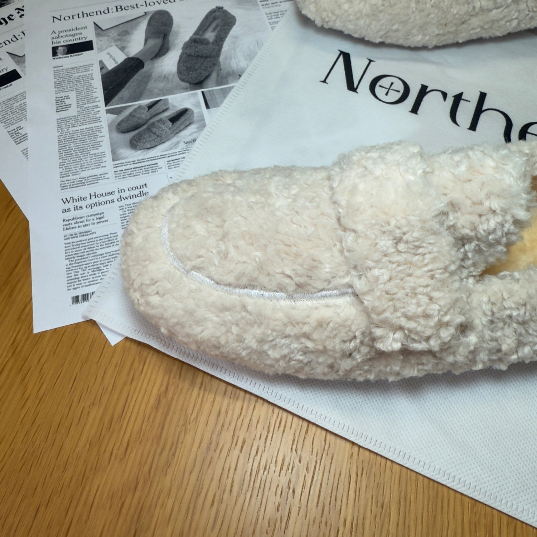 Cozy elegant winter loafers for women | Selene -6