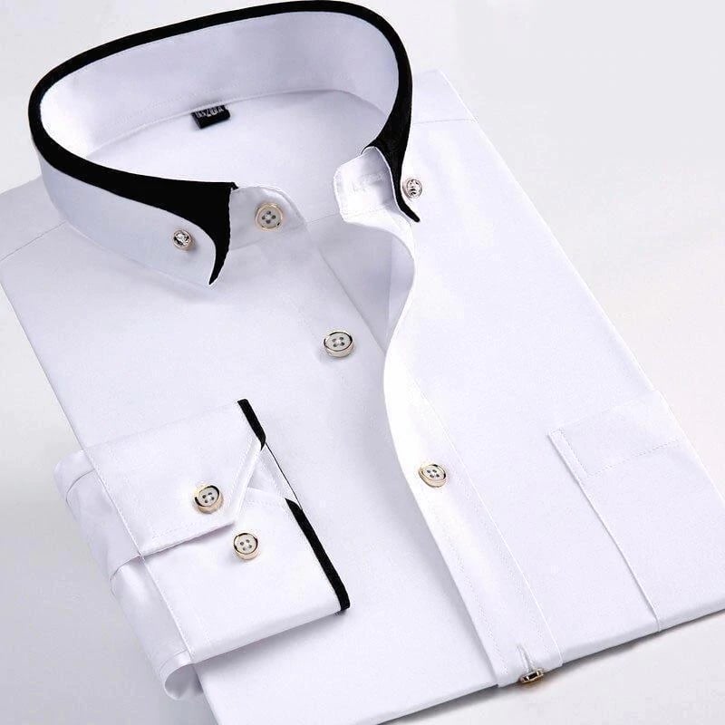 Modern contrasts shirt for men | Laurent -2