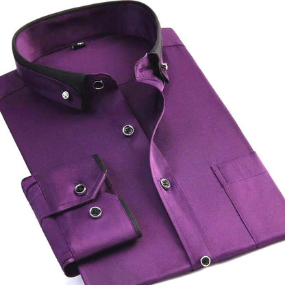 Modern contrasts shirt for men | Laurent -5