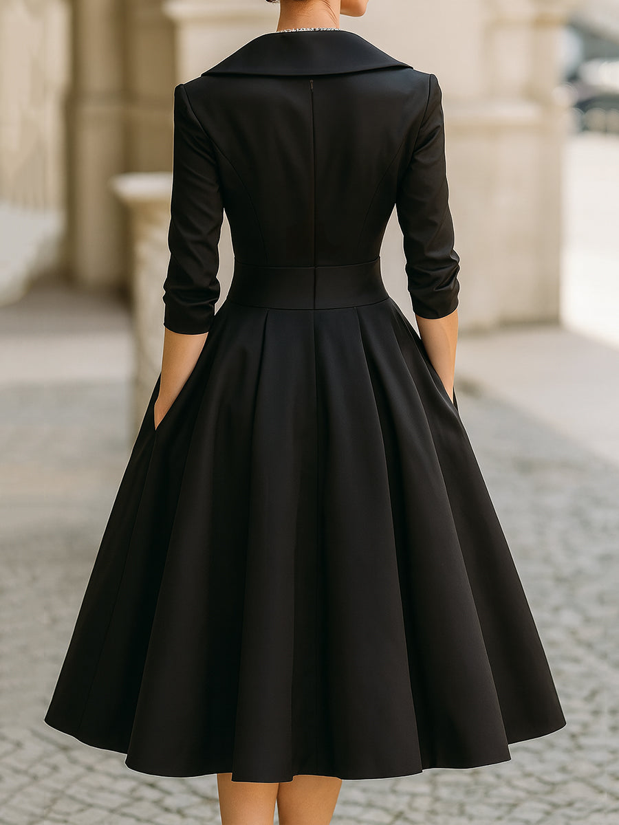 Elegant festive holiday dress for women | Colette Lina -4