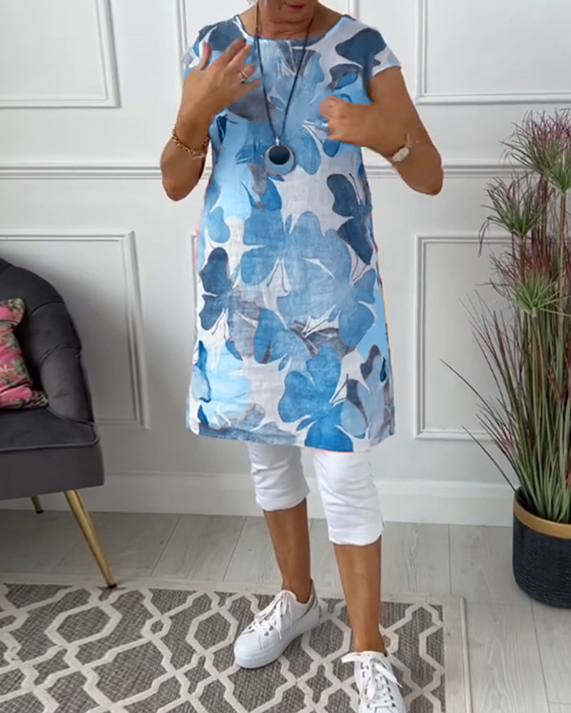 Floral colourful top for women | Sandrine -1