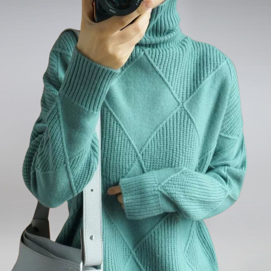 Women’s cashmere sweater turtleneck for women | Myla -5