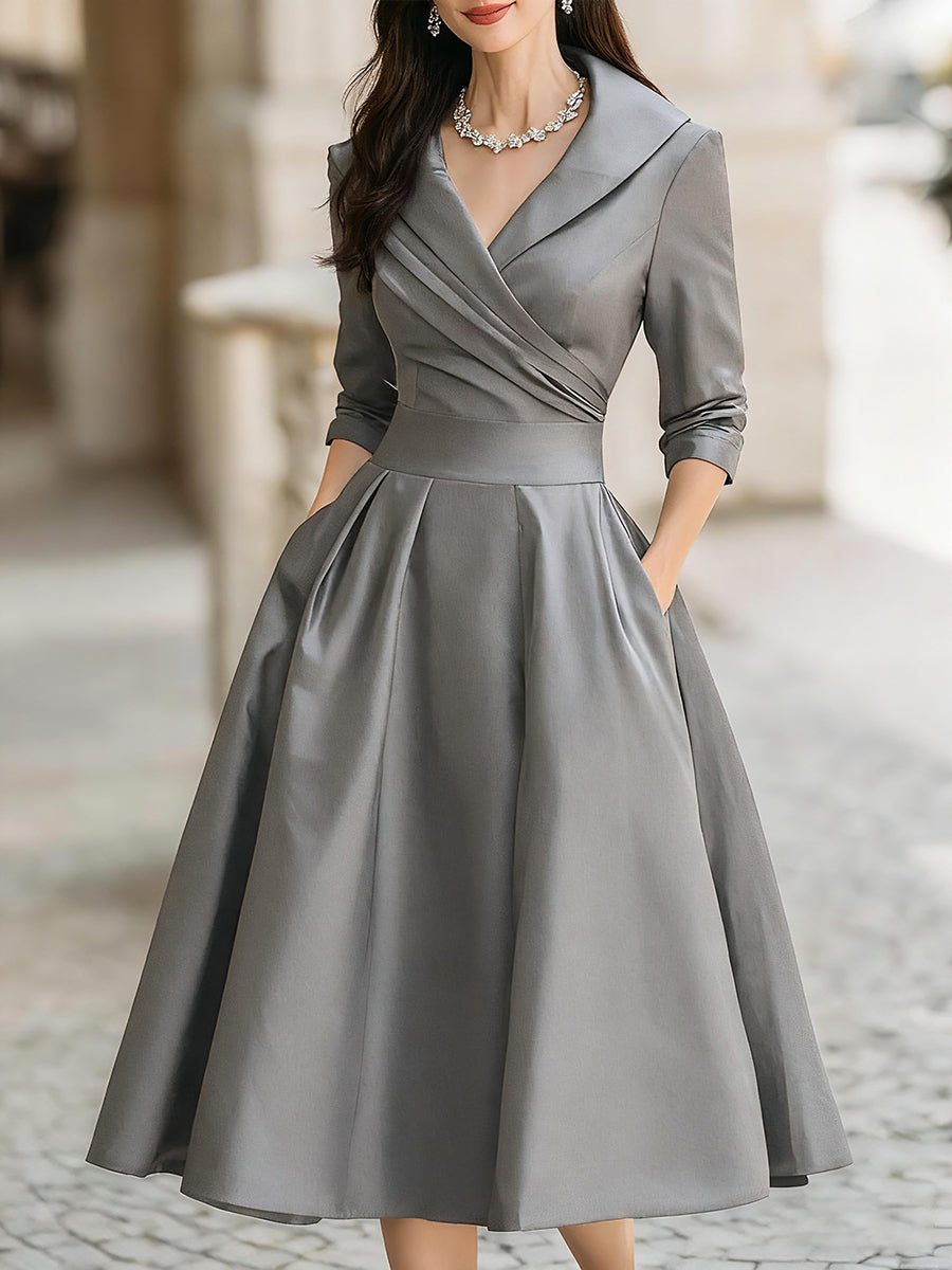 Elegant festive holiday dress for women | Colette Lina -9