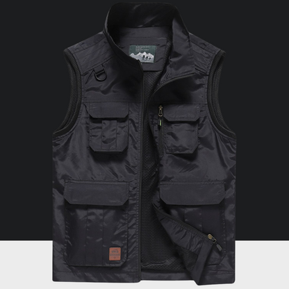 Utility multi-pocket vest for men -3