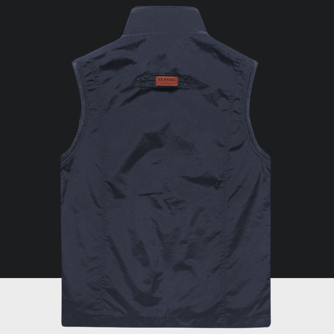 Utility multi-pocket vest for men -5