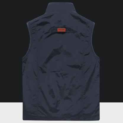 Utility multi-pocket vest for men -5