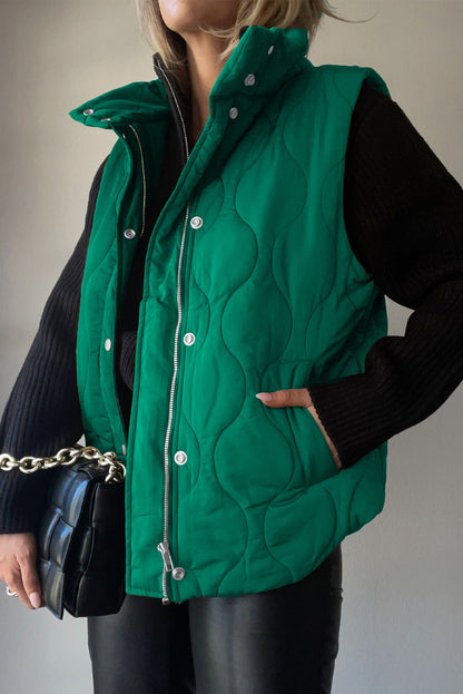 Quilted winter coat lightweight sleeveless vest for women | Krist -7