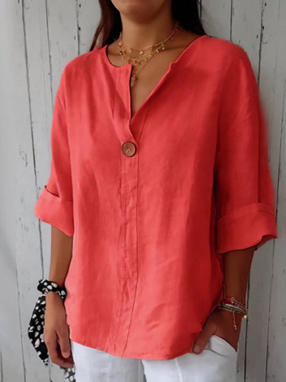 Casual large size blouse for women -8