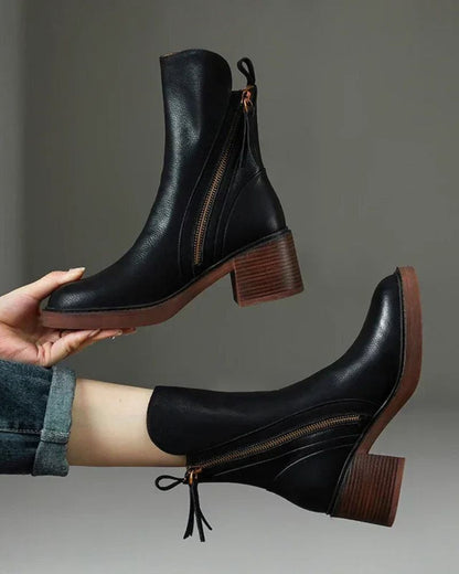 Elegant heeled comfortable boots for women | Marielle -2