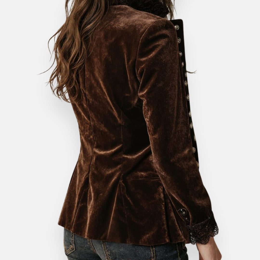 Button-up decorative jacket for women | Isaline -2