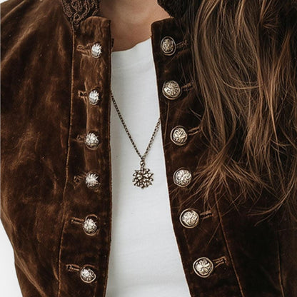 Button-up decorative jacket for women | Isaline -4