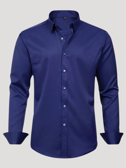 Fitted pleats shirt for men | Lorian -11
