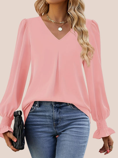 Elegant long-sleeve shirt for women | Lia -4