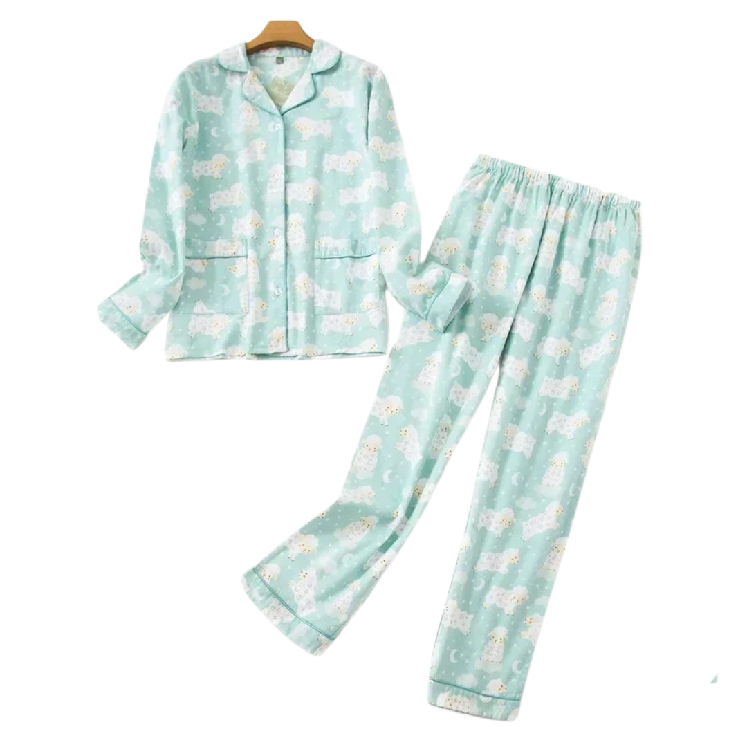 Pyjamas checked vibrant set for women | Ravenna -8