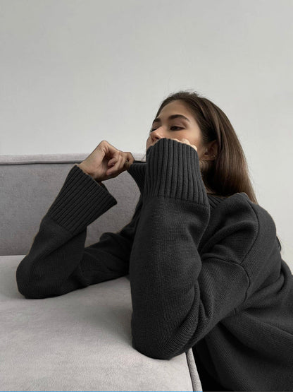 Sweater comfortable turtleneck for women | Shira -3