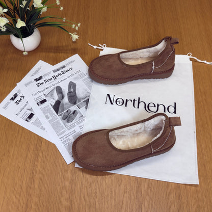 Elegant cozy winter loafers for women | Norelle -6