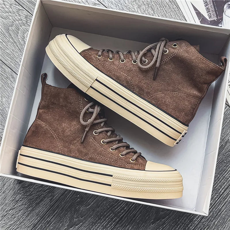 Platform high-top cushioned sole sneakers for men | Ardent -1