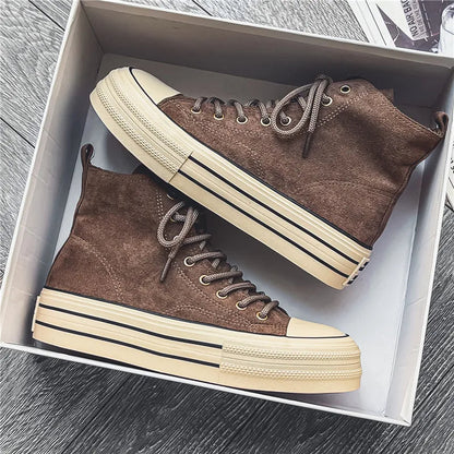 Platform high-top cushioned sole sneakers for men | Ardent -1