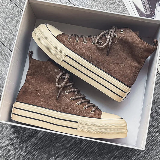 Platform high-top cushioned sole sneakers for men | Ardent -1